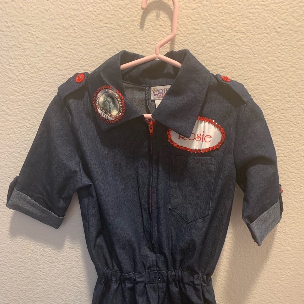 Rosie the Riveter outfit kids small